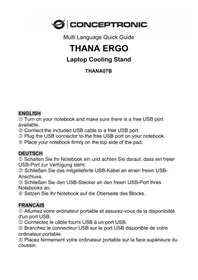 Notice CONCEPTRONIC THANA07B Système de refroidissement pour ordinateur portable