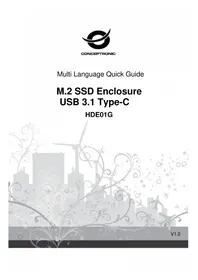 Notice CONCEPTRONIC HDE01G Disque dur externe