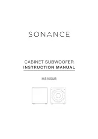 Notice SONANCE MS10SUB Caisson de basses
