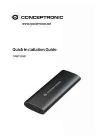 Notice CONCEPTRONIC DANTE04B Disque dur