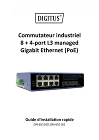 Notice Digitus DN-651161 Commutateur