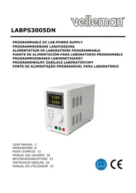 Notice VELLEMAN LABPS3005DN Commutateur