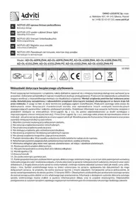Notice Adviti AD-OL-6101LZM4 Commutateur