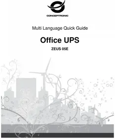 Notice CONCEPTRONIC ZEUS05E Alimentation d'énergie non interruptible