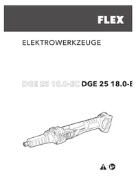 Notice Flex DGE 25 18.0-EC Broyeur