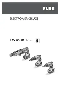 Notice Flex DW 45 18.0-EC Visseuse