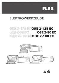 Notice Flex OSE 2-80 EC Ponceuse