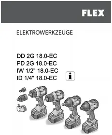 Notice Flex DD 2G 18.0-EC Perceuse