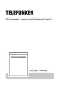 Notice TELEFUNKEN LV10S47EW Lave-vaisselle