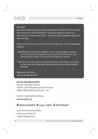 Notice ZACO V6 Aspirateur robot