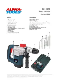 Notice Alpha Tools BH 1600 Marteau