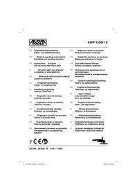 Notice Alpha Tools AWP 1200/1 E Polisseuse