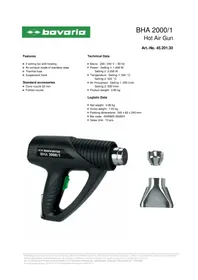 Notice Bavaria BHA 2000/1 Pistolet thermique
