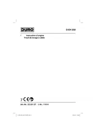 Notice DURO D-EH 250 Treuil électrique