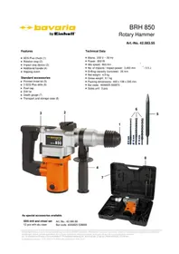 Notice Bavaria by Einhell BRH 850 Marteau