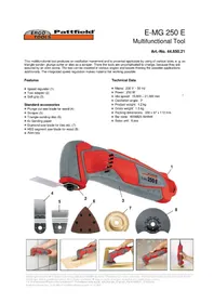 Notice Ergotools Pattfield E-MG 250 E Outils multifonctions
