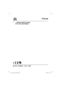 Notice Topcraft TCSS 260 Visseuse