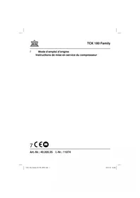 Notice Topcraft TCK 180 FAMILY Compresseur