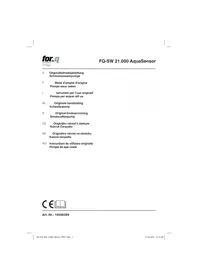 Notice For_Q FQ-SW 21.000 AQUASENSOR Pompe à eau
