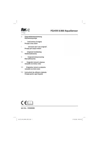 Notice For_Q FQ-KW 8.900 AQUASENSOR Pompe à eau