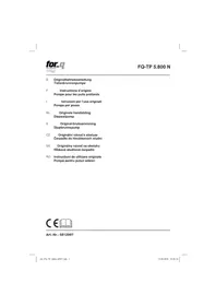 Notice For_Q FQ-TP 5.800 N Pompe à eau