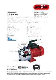 Notice Proviel PVJP 1100 NIRO Pompe à eau