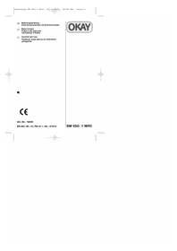 Notice OKAY SW 450/1 NIRO Wasserpumpe