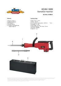 Notice King Craft KCAH 1600 Marteau