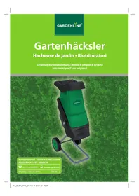 Notice Gardenline GLGH 2440 Hacheuse mécanique