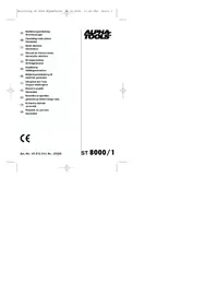 Notice Alpha Tools ST 8000/1 Générateur