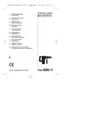 Notice Prowork PBH 850/1 Marteau