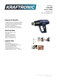 Notice Kraftronic KT-HG 2000 Pistolet thermique
