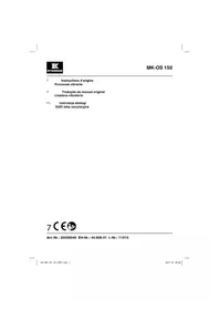 Notice McKenzie MK-OS 150/1 Ponceuse