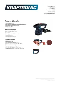 Notice Kraftronic KT-XS 420 Ponceuse