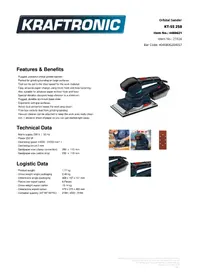 Notice Kraftronic KT-SS 250 Ponceuse