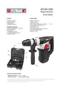 Notice MyTool MT-BH 1250 Marteau