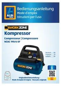 Notice Workzone WZAC 190/6 OF Compresseur