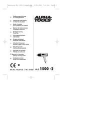 Notice Alpha Tools HLG 1500-2 Pistolet thermique