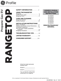 GE Profile PLU612DWBB - Cooker