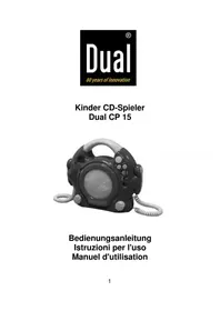 Notice DUAL CP 15 Lecteur/enregistreur de cd