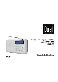 Notice DUAL DAB 80 Radio