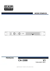 Notice DAP-Audio CA-2300 Recepteur