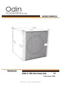 Notice DAP-Audio ODIN S-18A Haut-parleur