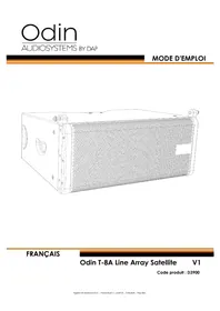Notice DAP-Audio ODIN T-8A Haut-parleur