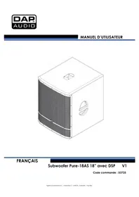 Notice DAP-Audio PURE-18AS Haut-parleur