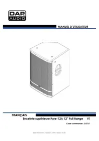 Notice DAP-Audio PURE-12A Haut-parleur