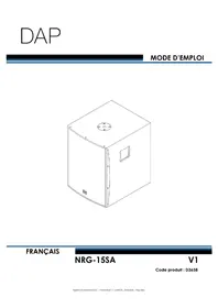 Notice DAP-Audio NRG-15SA Haut-parleur