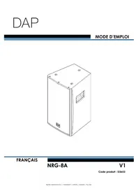 Notice DAP-Audio NRG-8A Haut-parleur