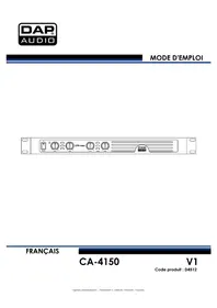 Notice DAP-Audio CA-4150 Recepteur