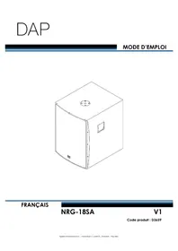 Notice DAP-Audio NRG-18SA Haut-parleur